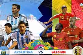 Argentina-Bỉ: Trận cầu đỉnh cao của hai lứa "Thế hệ vàng"