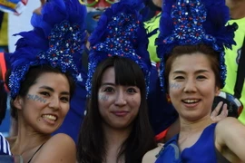 Nữ CĐV Nhật đi từ hân hoan tới buồn bã khi đội nhà bị loại