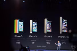 Mẫu iPhone 5C "giá rẻ" được các nhà mạng tại Mỹ cho không