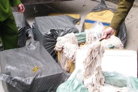 Phát hiện hai xe chở nội tạng động vật không rõ nguồn gốc