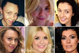 Các sao chụp ảnh "tự sướng" với mặt mộc làm từ thiện