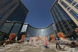 Tại một trung tâm mua sắm ở thủ đô Bắc kinh, Trung Quốc. (Nguồn: AFP/TTXVN)