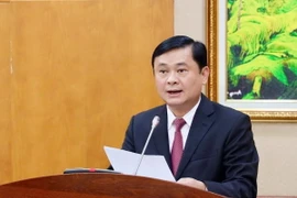 Ông Thái Thanh Quý, Ủy viên Trung ương Đảng, Phó Trưởng Ban Kinh tế Trung ương, phát biểu nhận nhiệm vụ. (Ảnh: TTXVN)