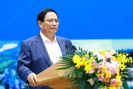 Thủ tướng Phạm Minh Chính phát biểu chỉ đạo hội nghị. (Ảnh: Dương Giang/TTXVN)