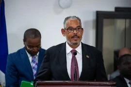 Tân Thủ tướng Haiti Alix Didier Fils-Aimé ngày 11/11 tại Port-au-Prince, thủ đô của nước này. (Ảnh: AFP)