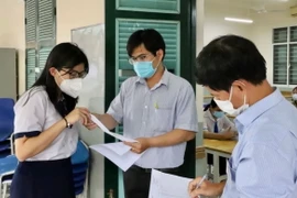 Thí sinh dự thi Tốt nghiệp Trung học Phổ thông. (Ảnh: Hồng Giang/TTXVN)