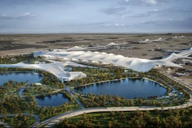 Phối cảnh nhà ga sân bay Al Maktoum. (Nguồn: AP)