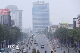 Không khí Hà Nội ở mức trung bình. (Nguồn: TTXVN)