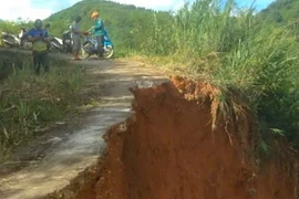 Nhiều tuyến đường ở Điện Biên bị sạt lở, hư hỏng nặng