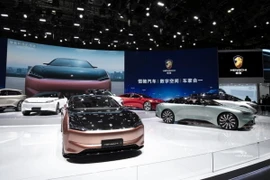 Các mẫu xe điện của Evergrande NEV. (Ảnh: Caixin) 