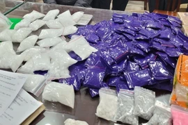 Số ma túy bị thu giữ trong một vụ án. (Ảnh minh họa. TTXVN phát)