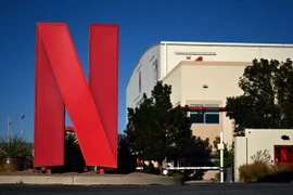 Biểu tượng của Công ty dịch vụ truyền hình trực tuyến Netflix. (Ảnh: AFP/TTXVN)