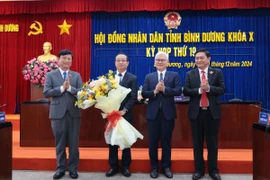 Ông Bùi Minh Thạnh, Tỉnh ủy viên và Bí thư Thành ủy Bến Cát, được bầu giữ chức Phó Chủ tịch UBND tỉnh Bình Dương khóa X, nhiệm kỳ 2021-2026. (Ảnh: TTXVN phát)