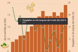 Xuất khẩu hạt điều tăng 18,7% trong 6 tháng đầu năm