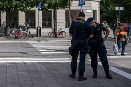 Cảnh sát Thụy Điển tại Stockholm. (Nguồn: AFP)