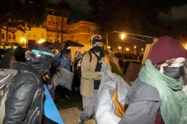 Người biểu tình Palestine trong khuôn viên Đại học Southern California. (Nguồn: AP)