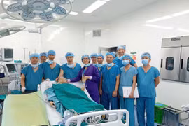 Bệnh viện Bệnh viện Trung ương Quân đội 108 đã chuyển giao kỹ thuật ghép gan cho Bệnh viện Quân y 103 ngày 4/7. (Ảnh: Bệnh viện Trung ương Quân đội 108)