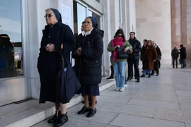 Cử tri Bồ Đào Nha đi bỏ phiếu. (Nguồn: Reuters)