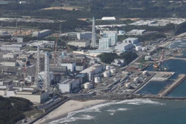 Toàn cảnh nhà máy điện hạt nhân Fukushima Daiichi ở Okuma, Fukushima, Nhật Bản, (Ảnh: AFP/TTXVN)