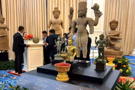 Cổ vật bị đánh cắp đã được các nhà sưu tầm và bảo tàng ở Mỹ trao trả. (Ảnh: Reuters)