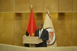 Tổng thống Angola João Manuel Gonçalves Lourenço phát biểu trước Quốc hội ở Luanda. (Ảnh: THX/TTXVN)