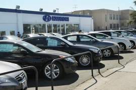 Một đại lý bán xe của Hyundai. (Nguồn: AFP/TTXVN)