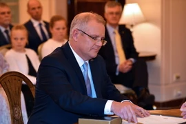 Ông Scott Morrison tại buổi nhậm chức Thủ tướng Australia ở Canberra ngày 24/8. Ảnh: (Nguồn: AFP/ TTXVN)