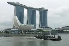 Vịnh Marina ở Singapore ngày 23/6. (Nguồn: THX/TTXVN)