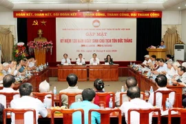 Toàn cảnh buổi gặp mặt. (Ảnh: Nguyễn Dân/TTXVN)