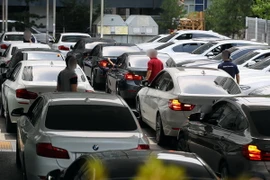 Xe BMW. (Ảnh minh họa: Yonhap/ TTXVN)