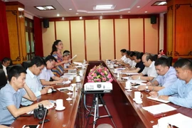 Quang cảnh buổi làm viêc. (Ảnh: Minh Tâm/Vietnam+)