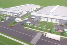 Mô hình xây dựng khu nhà xưởng VSIP Nghệ An. (Ảnh: Nguyễn Văn Nhật/TTXVN)