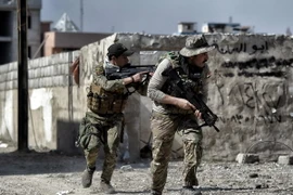 Binh sỹ Iraq tham gia chiến dịch giải phóng Mosul ngày 9/3. (Nguồn: AFP/TTXVN)