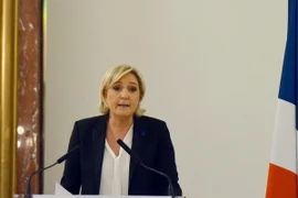 Ứng cử viên Tổng thống Pháp của đảng cực hữu "Mặt trận Quốc gia" (FN), bà Marine Le Pen. (Nguồn: AFP/TTXVN)