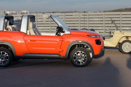 Một mẫu xe của hãng PSA Peugeot Citroen tại Velizy-Villacoublay gần thủ đô Paris, Pháp, ngày 7/12/2015. (Nguồn: AFP/TTXVN)