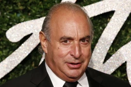 Tỷ phú Philip Green tại lễ trao giải Thời trang Anh 2014 ở thủ đô London ngày 1/12/2014. (Nguồn: AFP/TTXVN)