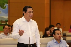 Chủ tịch Ủy ban Nhân dân thành phố Đà Nẵng Huỳnh Đức Thơ. (Ảnh: Phương Hoa/TTXVN)