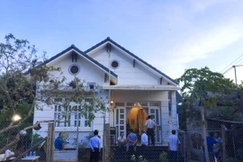 Hiện trường vụ việc. (Ảnh: Nam Thái/TTXVN)