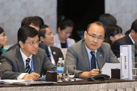 Đại biểu Việt Nam phát biểu tại Hội nghị. (Ảnh: Doãn Tấn/TTXVN)