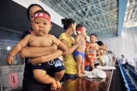 Các em bé Trung Quốc. (Nguồn: AFP/TTXVN)