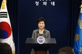 Tổng thống Hàn Quốc bị luận tội Park Geun-hye. (Nguồn: AFP/TTXVN)