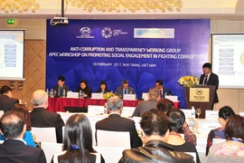 Cuộc họp Nhóm công tác về chống tham nhũng và minh bạch hoá (ACTWG) và Hội thảo về nâng cao tham gia của xã hội vào chống tham nhũng. (Ảnh: Nguyễn Khang/TTXVN)