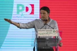 Cựu Thủ tướng Italy Matteo Renzi. (Nguồn: AP/TTXVN)