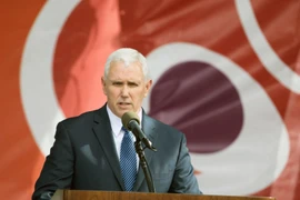 Phó Tổng thống Mỹ Mike Pence phát biểu tại Washington, DC. (Nguồn: AFP/TTXVN)