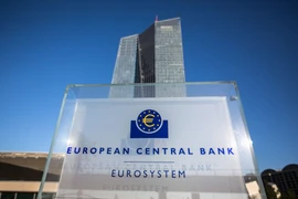 Trụ sở Ngân hàng Trung ương châu Âu ở Frankfurt am Main, Đức. (Nguồn: EPA/TTXVN)