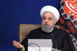 Tổng thống Iran Hassan Rouhani phát biểu tại một cuộc họp ở Tehran. (Ảnh: AFP/TTXVN)