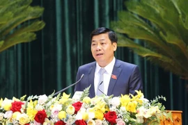 Ông Dương Văn Thái được bầu giữ chức Bí thư Tỉnh ủy Bắc Giang. (Ảnh: Doãn Tấn/TTXVN)