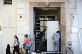 Tổng Lãnh sự quánTrung Quốc tại San Francisco đang được sửa lại sau vụ hỏa hoạn. (Nguồn: english.cri.cn)