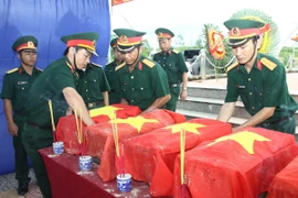 Nghệ An tổ chức an táng 31 hài cốt liệt sỹ hy sinh ở Lào
