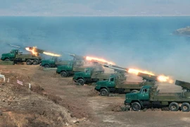 [Infographics] Triều Tiên bắt đầu tập trận bắn đạn thật 